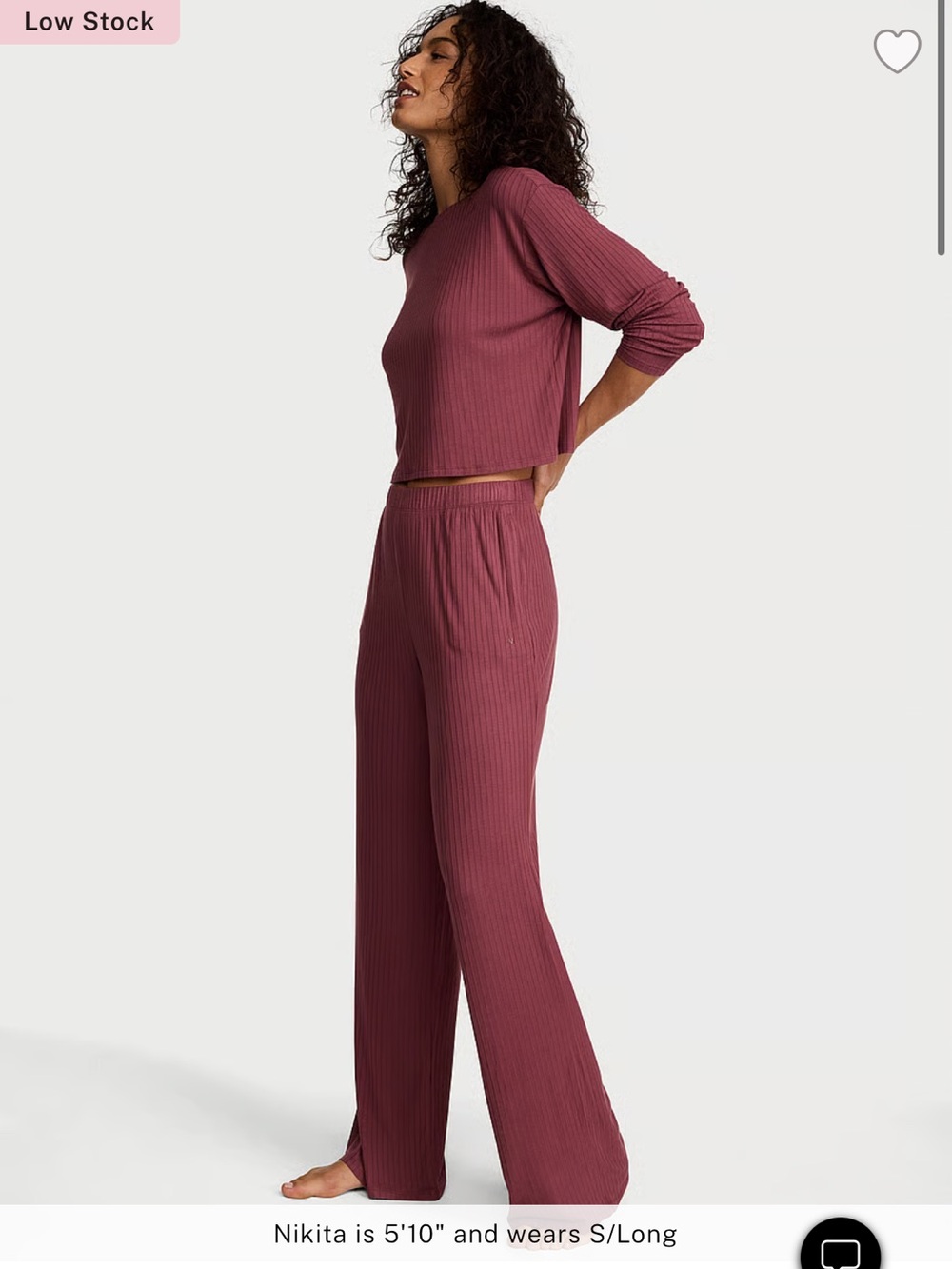 Victorias Secret SoSoft Modal Wide Ribbed Lounge Set - Picture 2 of 2